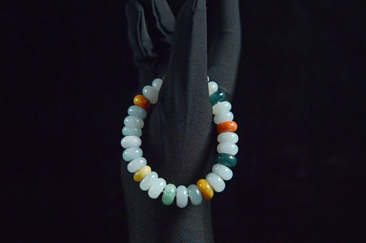 Multi-Gem Abacus Bead Strand