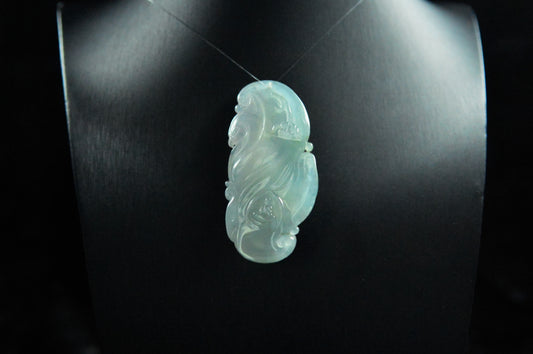Icy Clear Base Guanyin Pendant