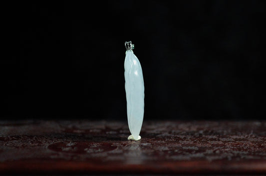 Icy Type Freeform Leaf Pendant