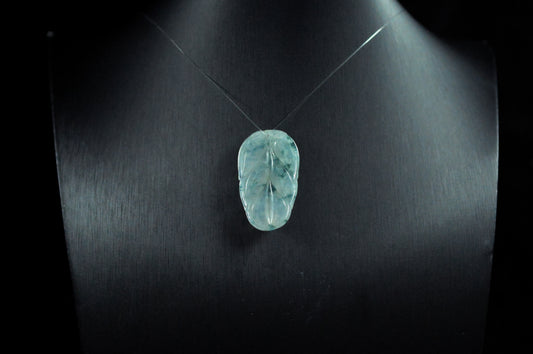 Icy Type Leaf Floating Flower Pendant 