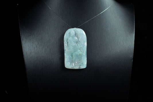 Waxy Icy Guanyin Pendant 